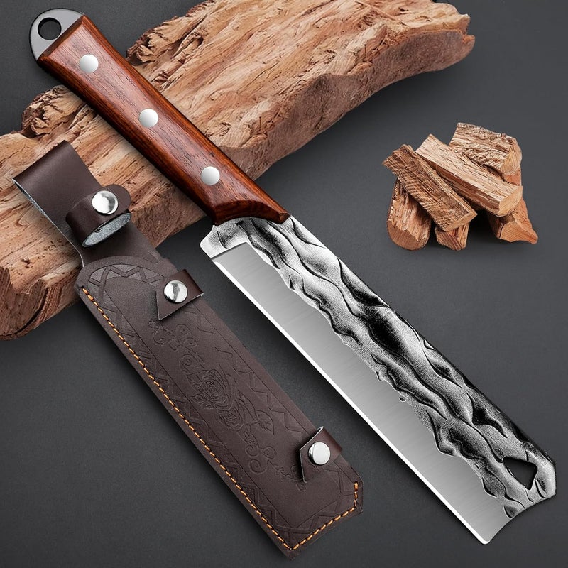VARLEA Machete with Sheath for Cutting Trees Heavy Duty, for Yard Work and for Bushcrafting Knife Sickle for Clearing Brush Garden Tools Construction Blade - Image 1